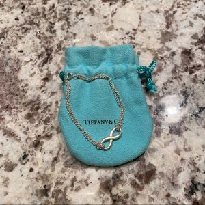 Tiffany and Co infinity bracelet silver